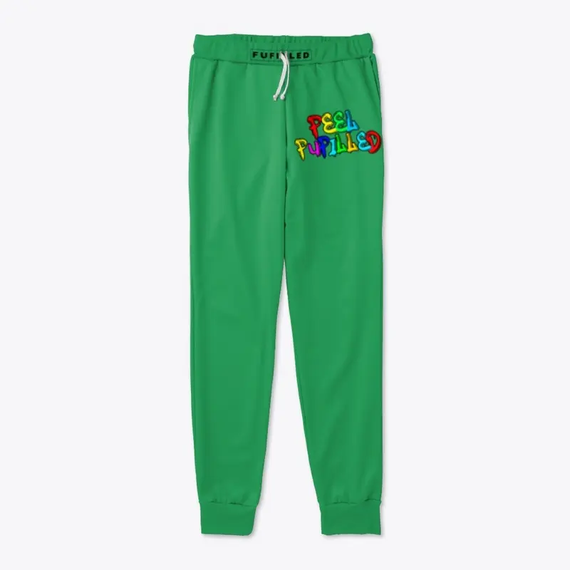 Feel Fufilled Cartoon Joggers